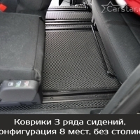 Автомобильные коврики EVA на Peugeot Traveller 8 мест, Long (2016-2024) 