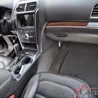 Коврики текстильные на Ford Explorer V рестайл 3 ряда (2015->) 