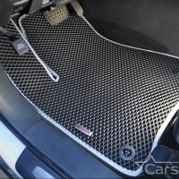 Двухслойные коврики EVA на Toyota Highlander III 3 ряда (2013-2019)