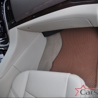 Двухслойные коврики EVA на Cadillac Escalade IV 3 ряда (2014->)