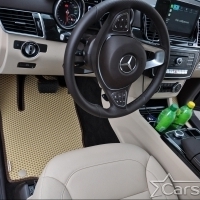 Двухслойные коврики EVA на Mercedes-Benz GL-klasse II X166 3 ряда (2012-2015)