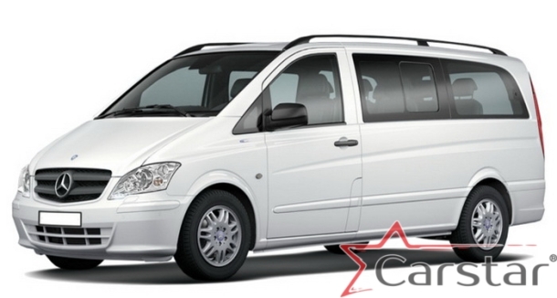 Двухслойные коврики EVA для Mercedez-Benz Vito II W639 со столиком (2003-2014)