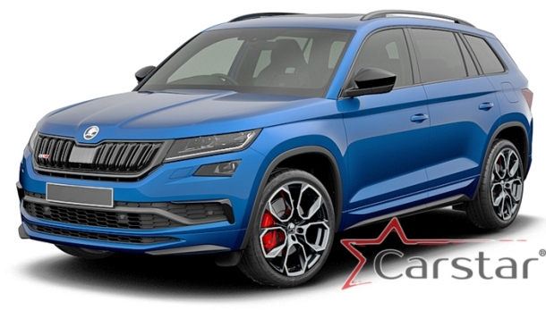 Автомобильные коврики EVA 3D для Skoda Kodiaq I 3 ряда (2016->)