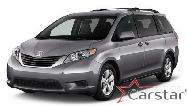 Автомобильные коврики EVA 3D для Toyota Sienna III 7 мест (2010-2020)