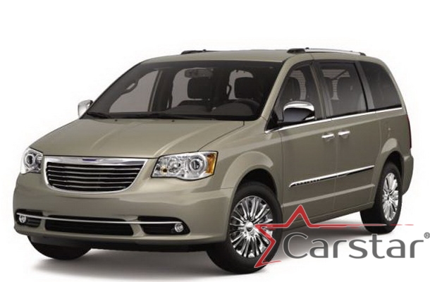 Автомобильные коврики EVA 3D для Chrysler Town & Country V (2007->) 2 ряд: кресла 1+1 убираются в пол